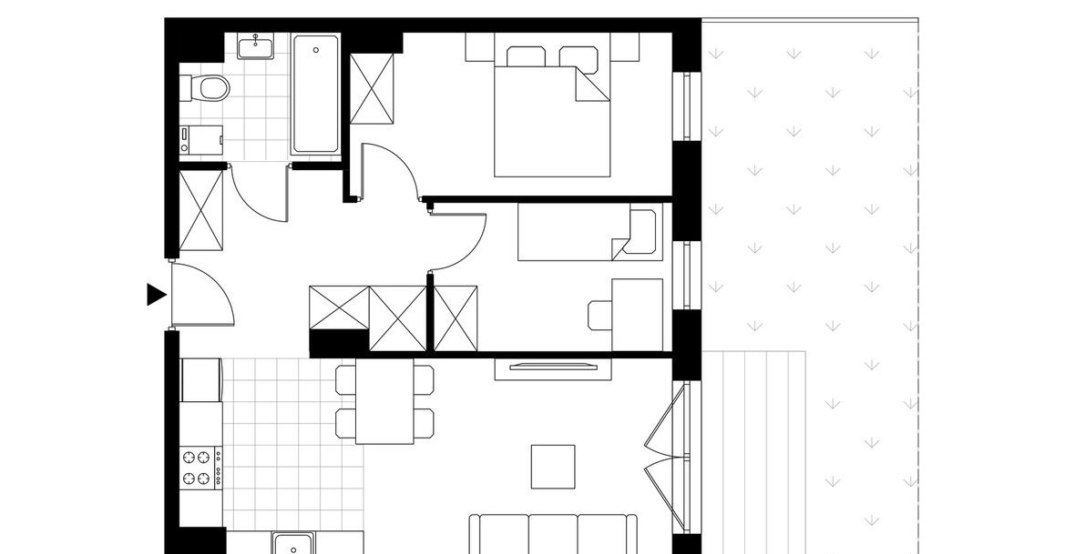 3-pokojowe mieszkanie 49m2 + ogródek Bez Prowizji