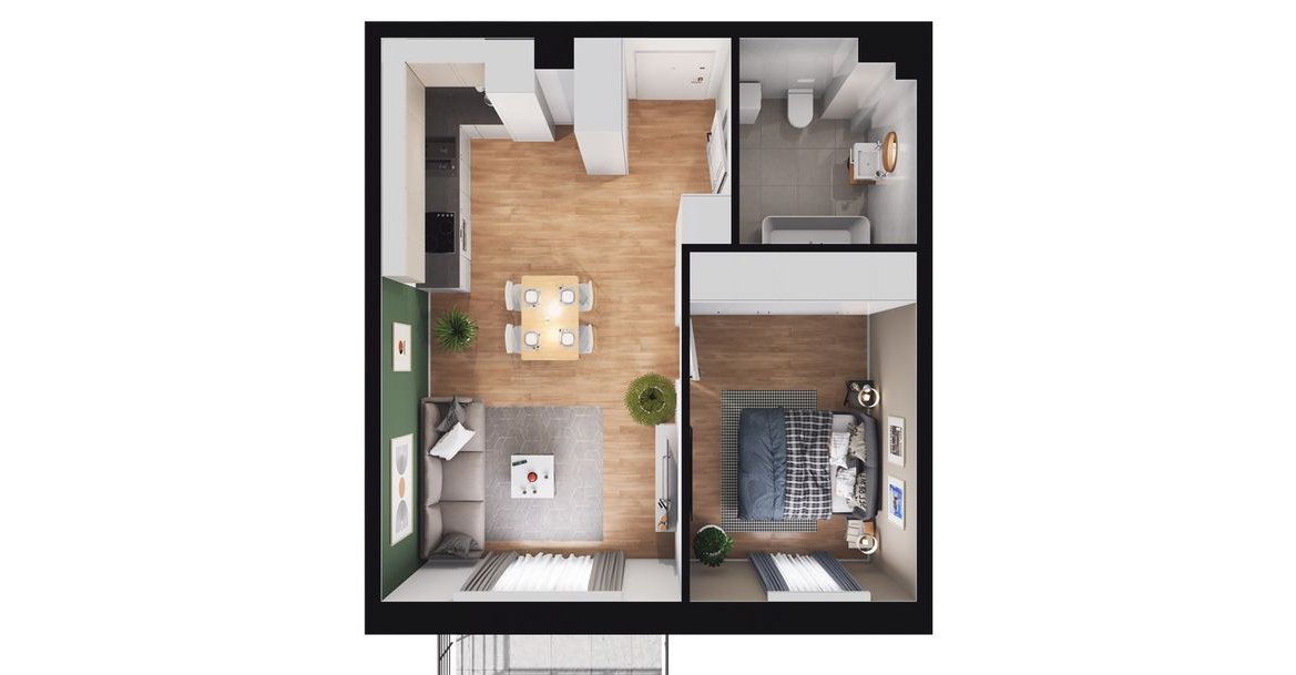 2-pokojowe mieszkanie 42m2 Bez Pośredników