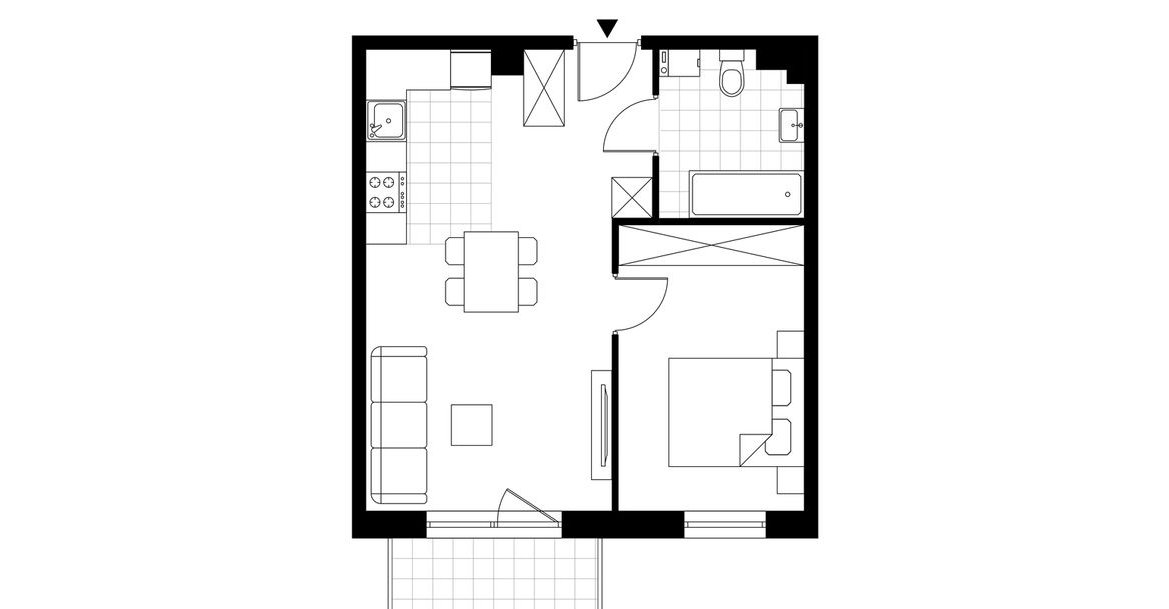 2-pokojowe mieszkanie 42m2 Bez Pośredników