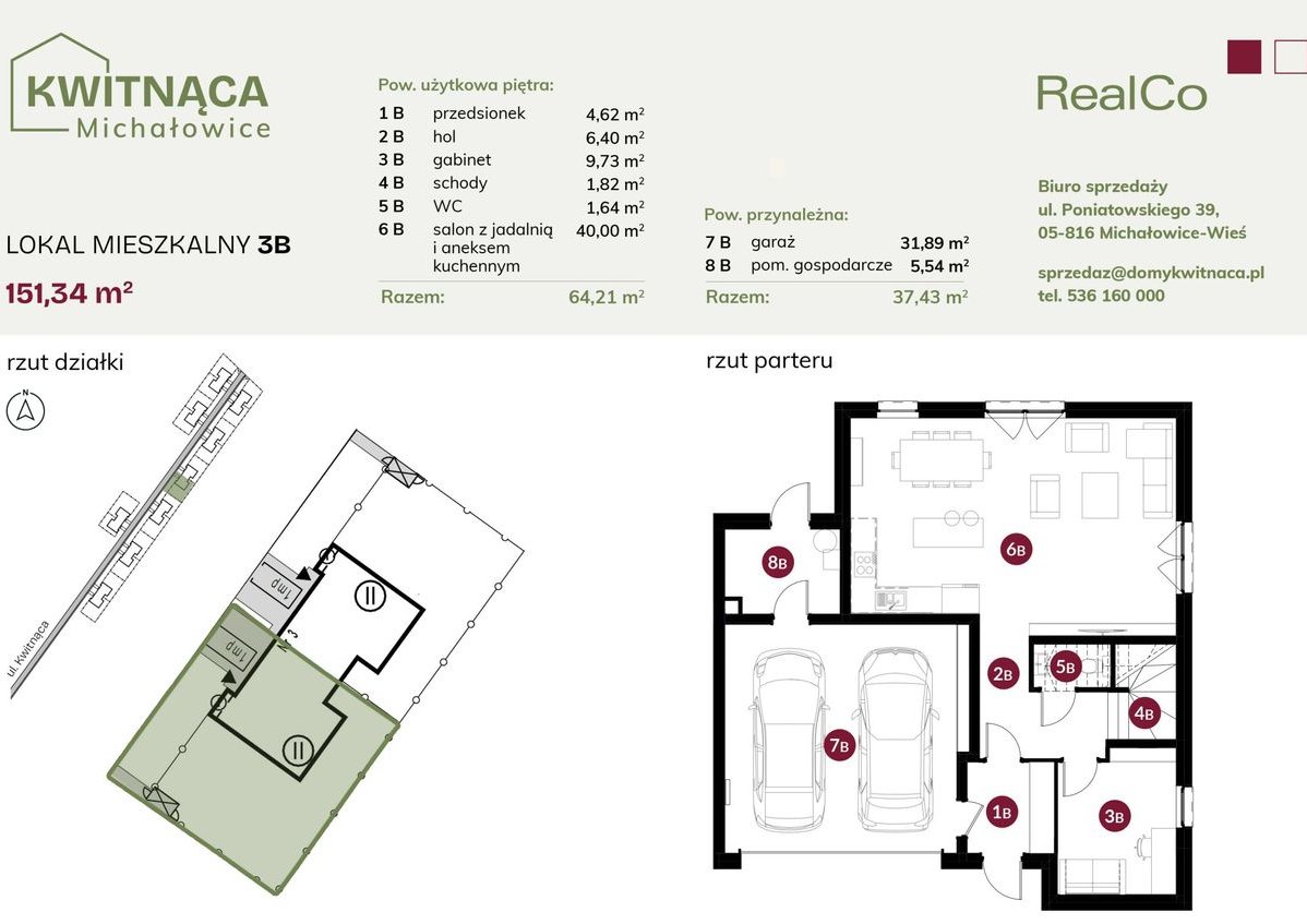 6-pok. dom 151 m2 + duży ogródek 327 m2