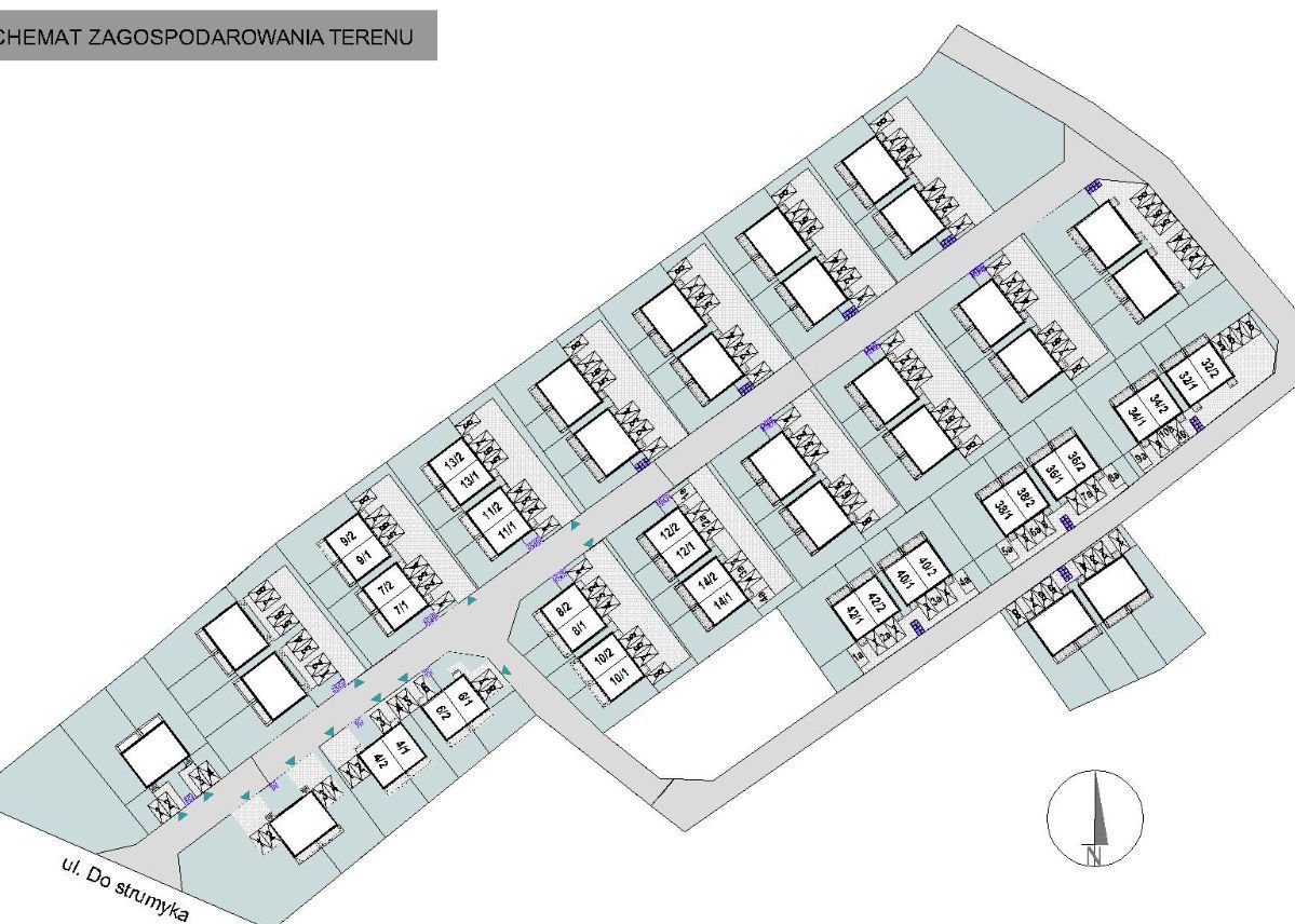 Bliźniak - 2 poziomy + poddasze z dużym ogrodem