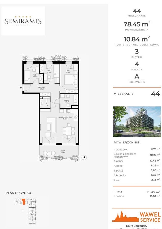 Semiramis | mieszkanie 4-pok. | 44