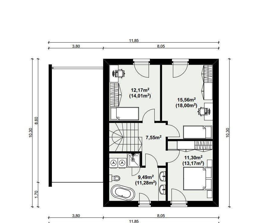 Dom Lena B z garażem, Gostyń, ul. Rybnicka