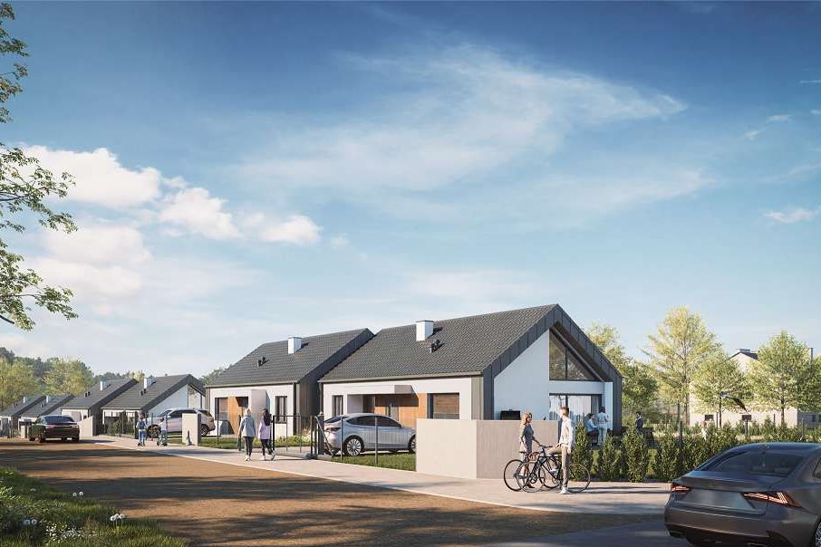 Dom w w zabudowie bliźniaczej przy Żelazowej Woli