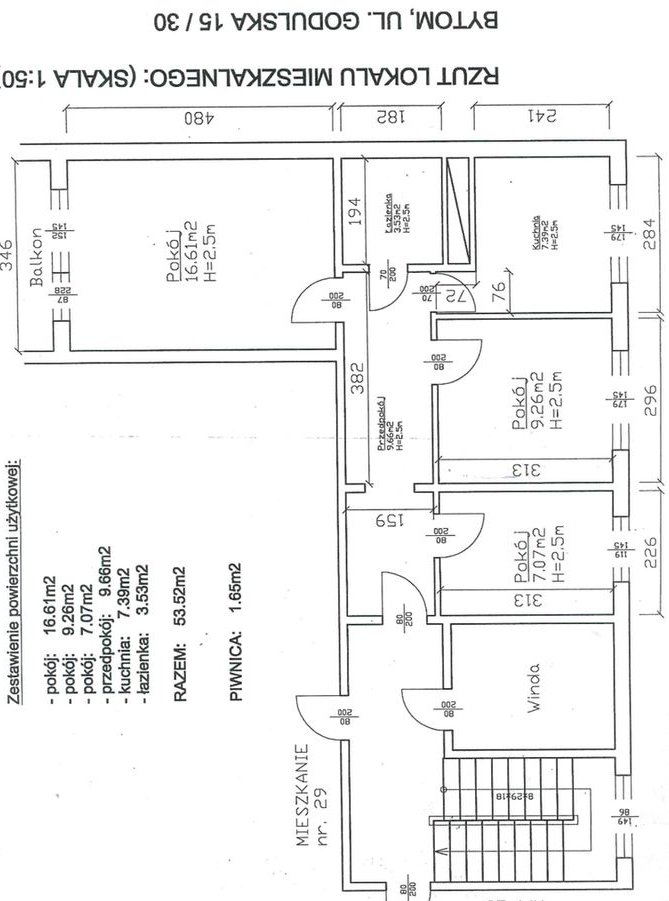 3 pokojowe mieszkanie na ul. Godulskiej - 9 piętro