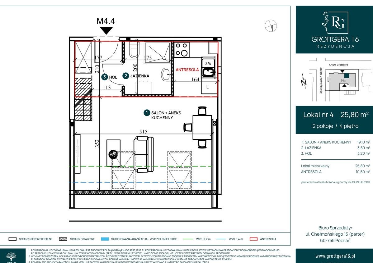 Rezydencja Grottgera 16 | Przedsprzedaż | M4/I​V