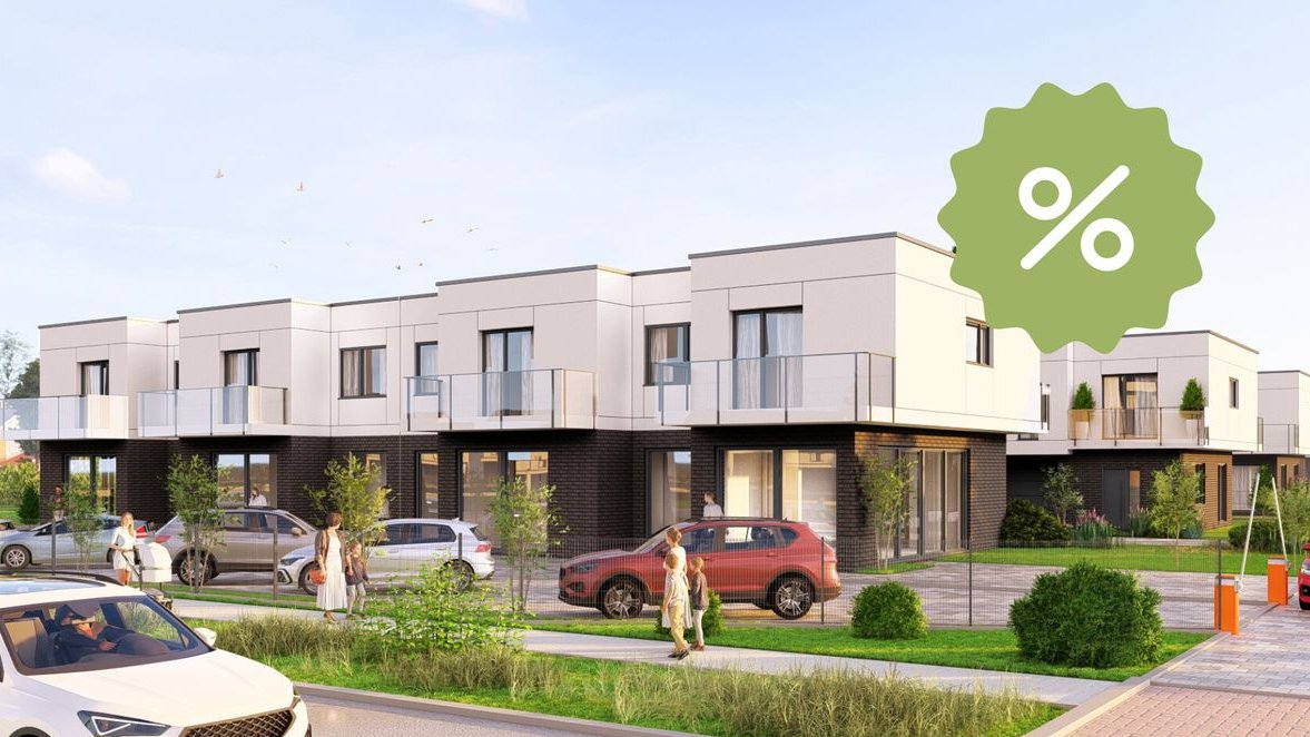 Nowoczesny dom szeregowy 114m² 8A | Garaż, ogród i taras | Lipiec 2026