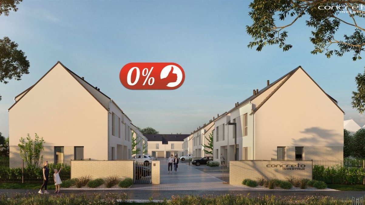 Smolec Kościcelna -bliźniaki z ogródkami i garażem