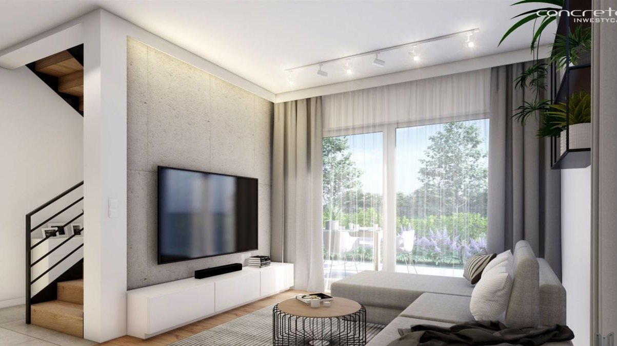 Smolec Kościcelna -bliźniaki z ogródkami i garażem