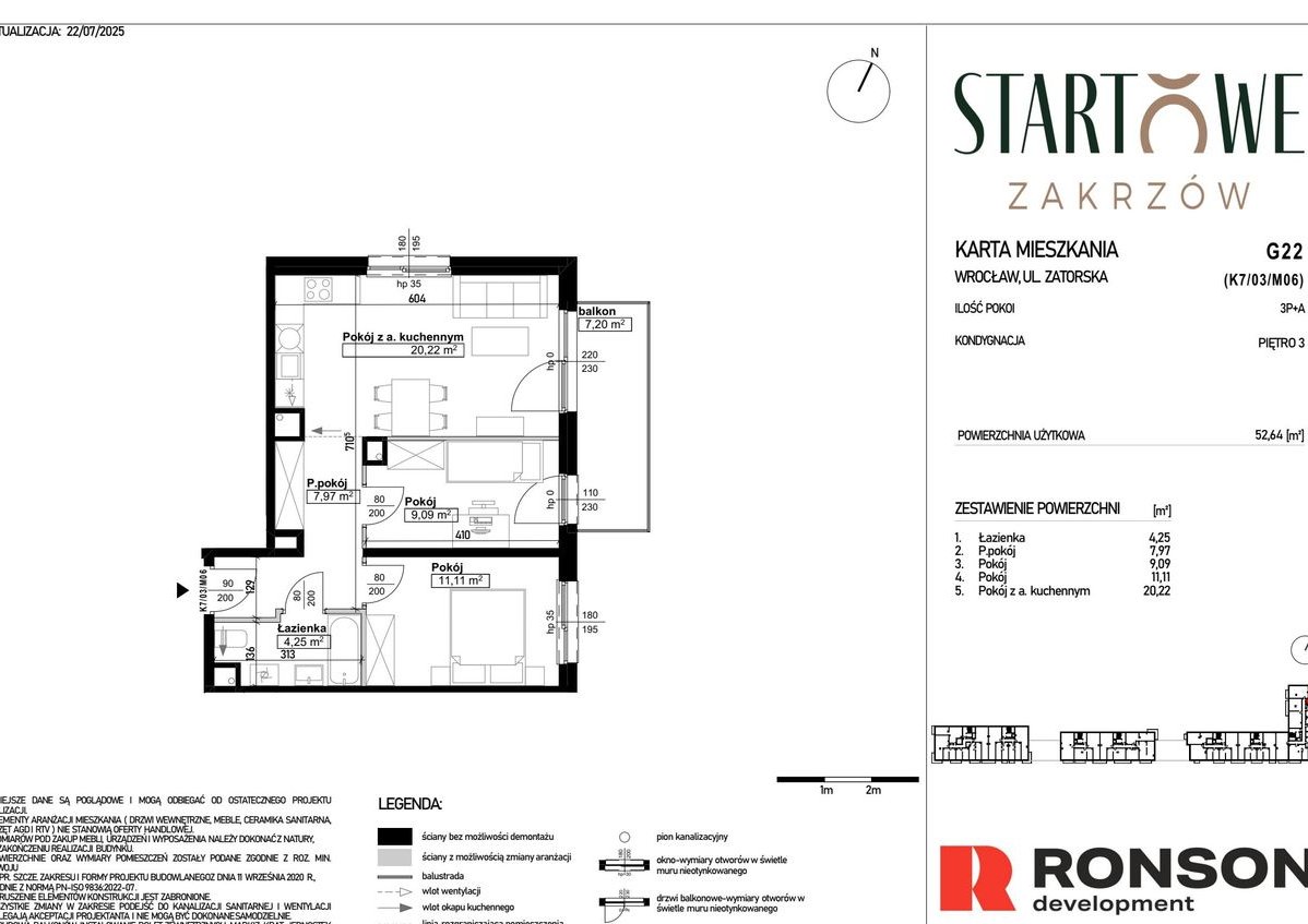3-pokojowe mieszkanie 52m2 + balkon Bezpośrednio