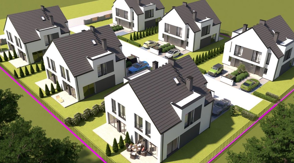 Dom jednorodzinny dwulokalowy - Osiedle Zacisze VIII i IX-ul. Pogodna