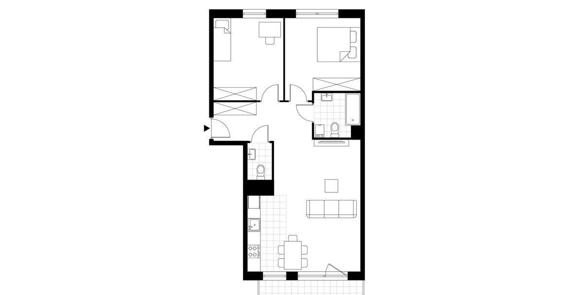 3-pokojowe mieszkanie 63m2 + loggia