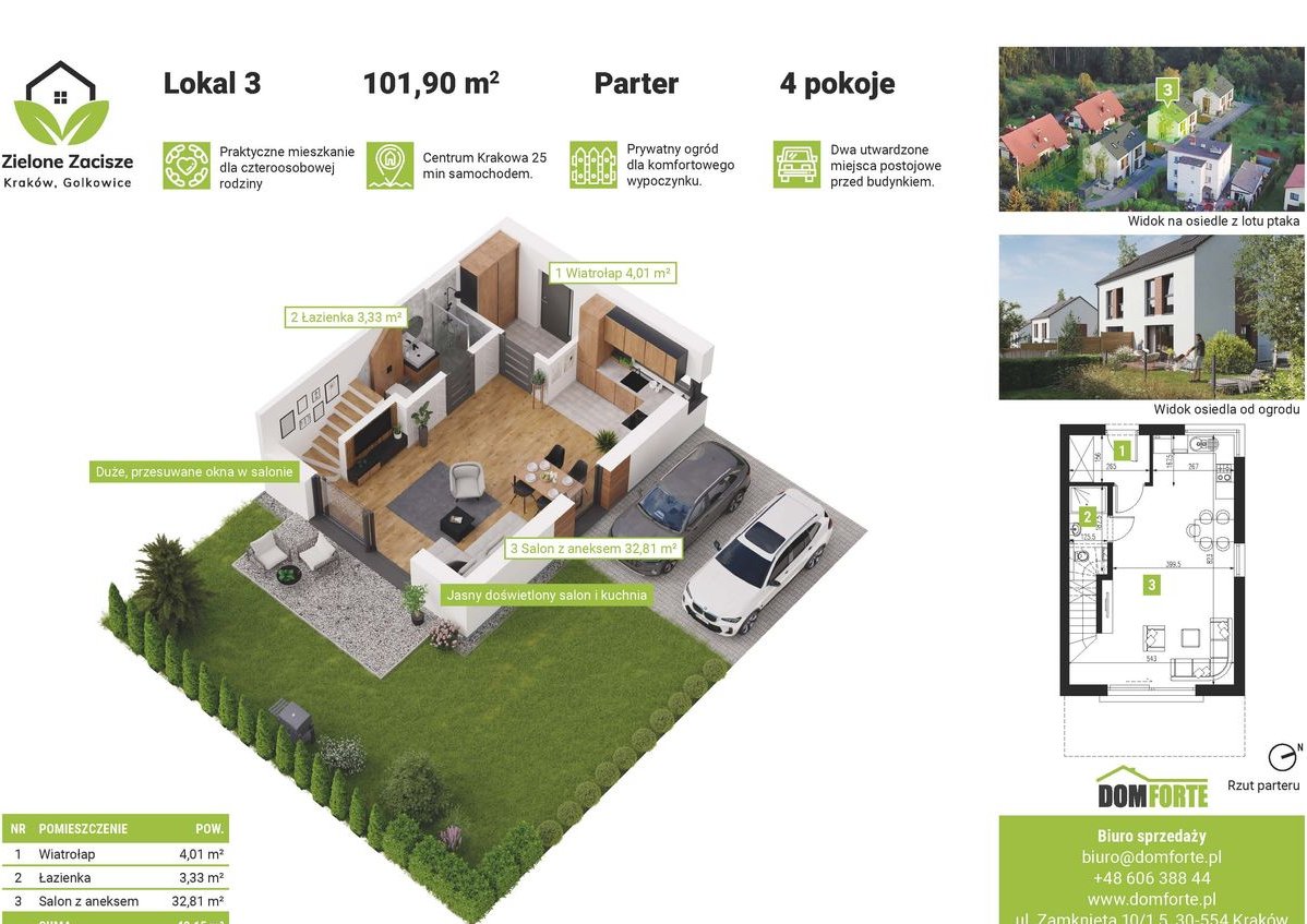 Dom 123m2 z ogrodem na granicy Krakowa i Swoszowic 15min od CH Bonarka