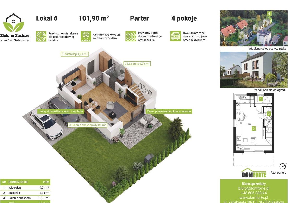 Dom 123m2 z ogrodem na granicy Krakowa i Swoszowic 15min od CH Bonarka