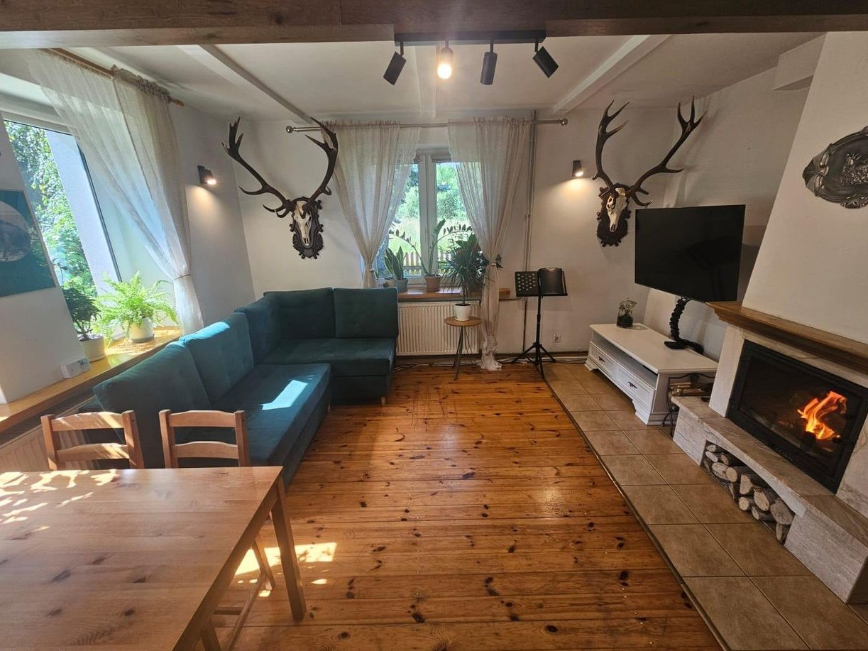 Dom w Olszak-Pułtusk zanurzony w zieleni z dużą i piękna działką !