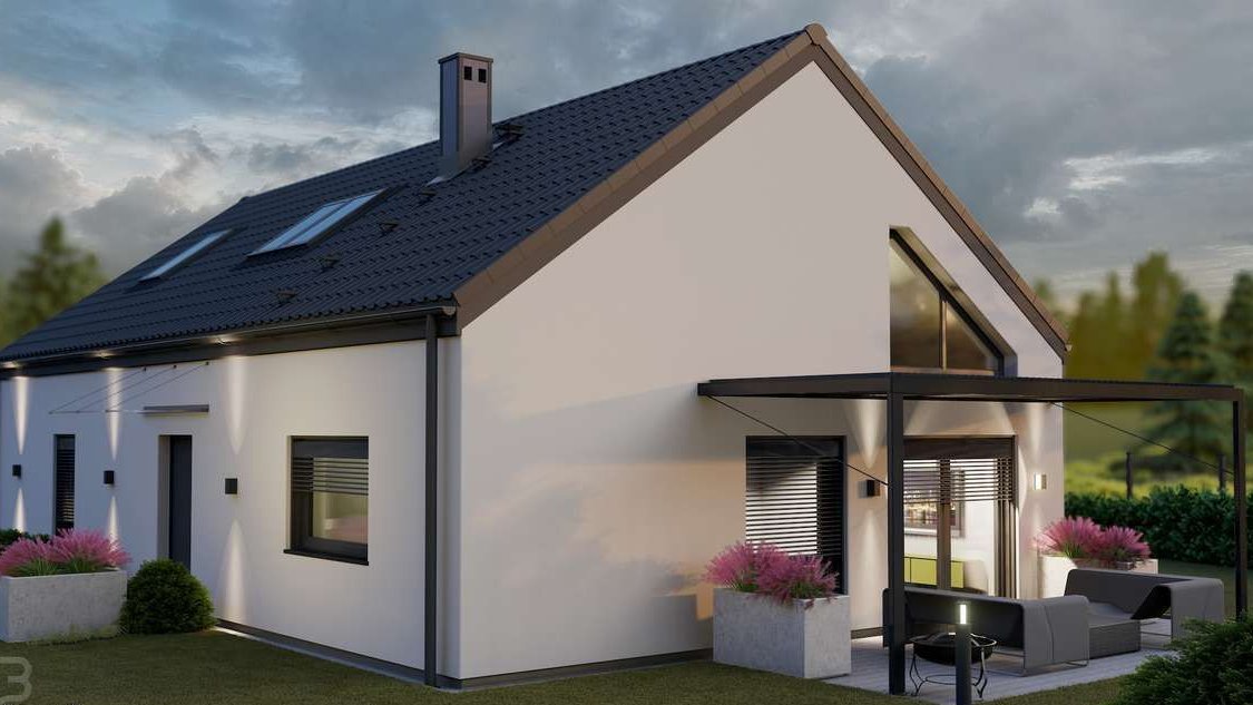 Dom 125,89 m2 na sprzedaż, z poddaszem użytkowym