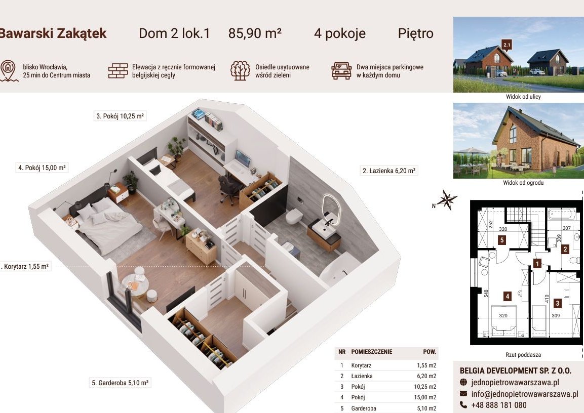 Wyjątkowy projekt bliźniaka w stylu Bawarskim – Długołęka