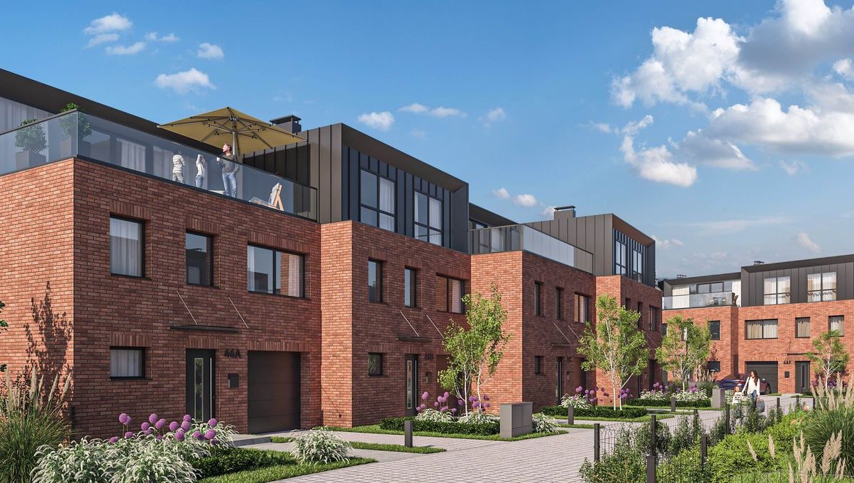 Dom bliźniaczy B1 - 133,9 m² z ogrodem, tarasem i garażem – Junacka