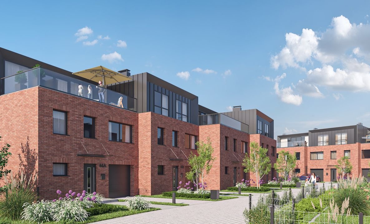 Dom bliźniaczy D2 - 134,96 m² z ogrodem, tarasem i garażem – Junacka,