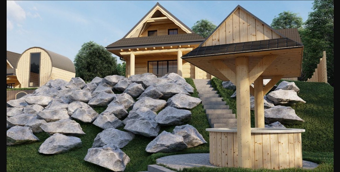 Dom z półbala, willa, gotowy dochodowy biznes, rezydencja wypoczynkowa