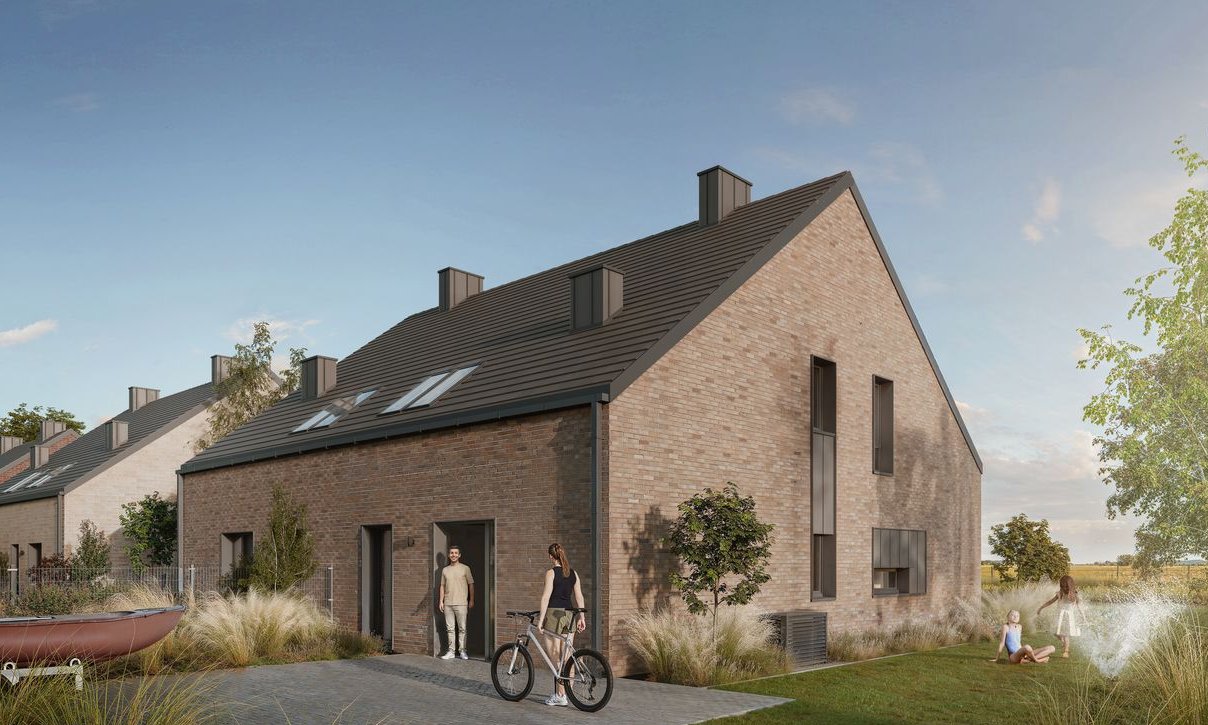 Nowoczesny dom blisko lasu i jeziora.