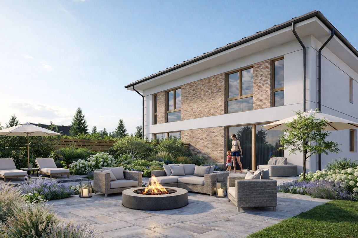 NOWY, FUNKCJONALNY DOM Z OGRODEM - OSTATNI DOSTĘPNY W CENIE 870 000