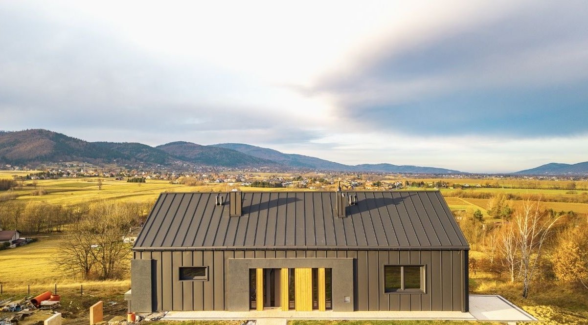 Nowoczesny dom 213m2, Lipowa- Widokowa ekspozycja, Dom parterowy