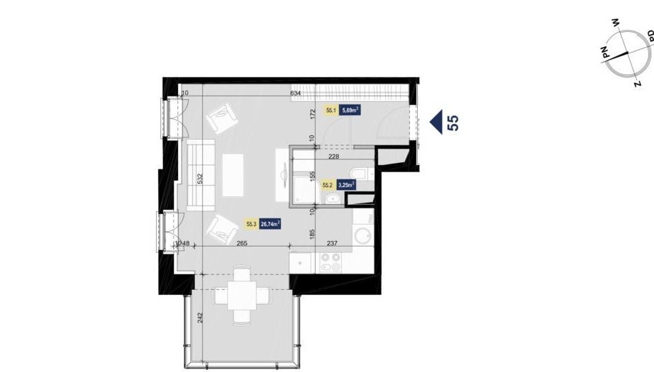 Apartamenty Złota - kawalerka z potencjałem