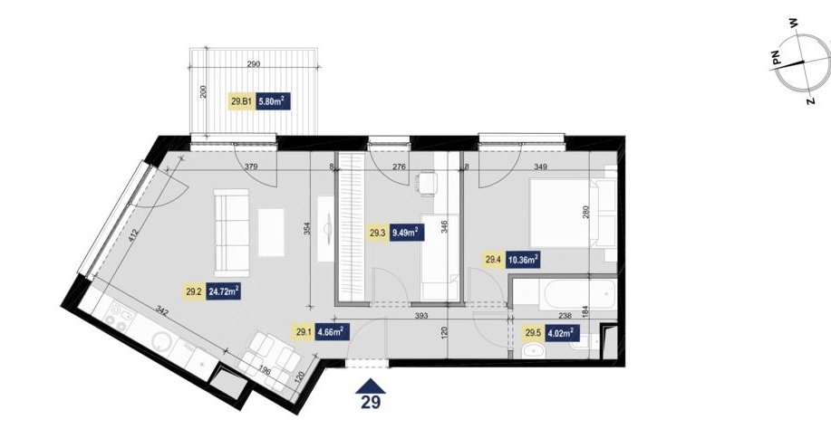 Apartamenty Złota - gotowe wykończone 3 pokoje HIT