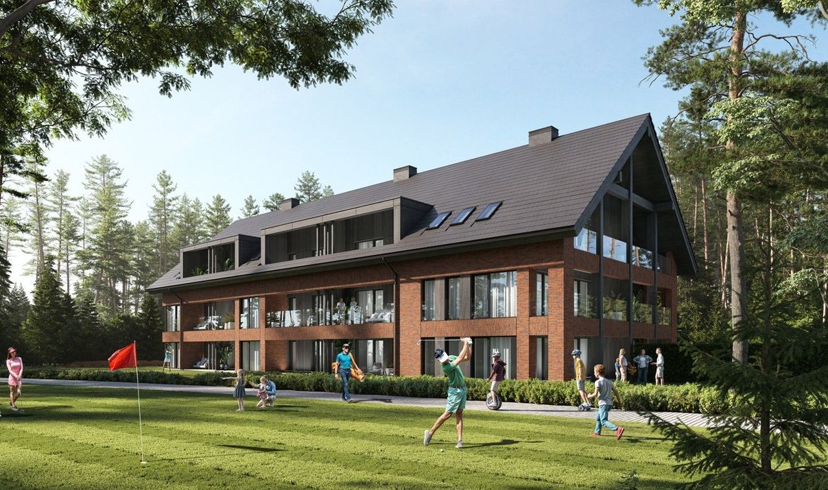 Apartament na polu golfowym z ogródkiem 89m2