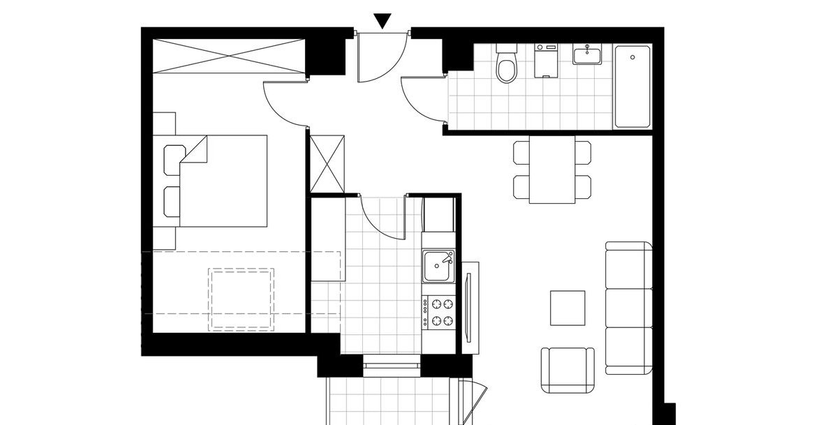 2-pokojowe mieszkanie 45m2 + taras Bez Pośredników