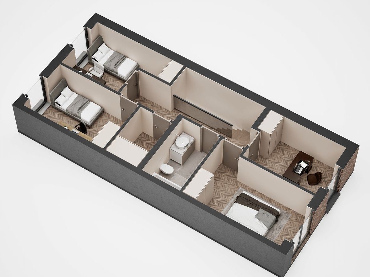 ETAP I - BUD. 61 LOK.1 SEGMENT Z GARAŻEM i OGRÓDEK +M.POSTOJOWE 172 M2