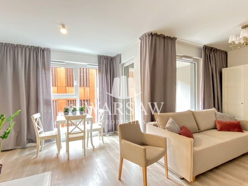 Fuzja, piękne studio, wyposażone, z loggią