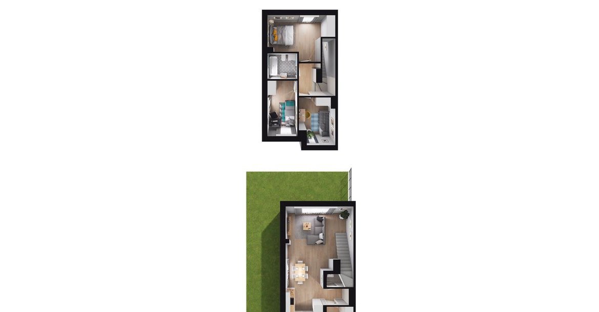 4-pokojowy dom 66m2 + ogródek Bez Prowizji