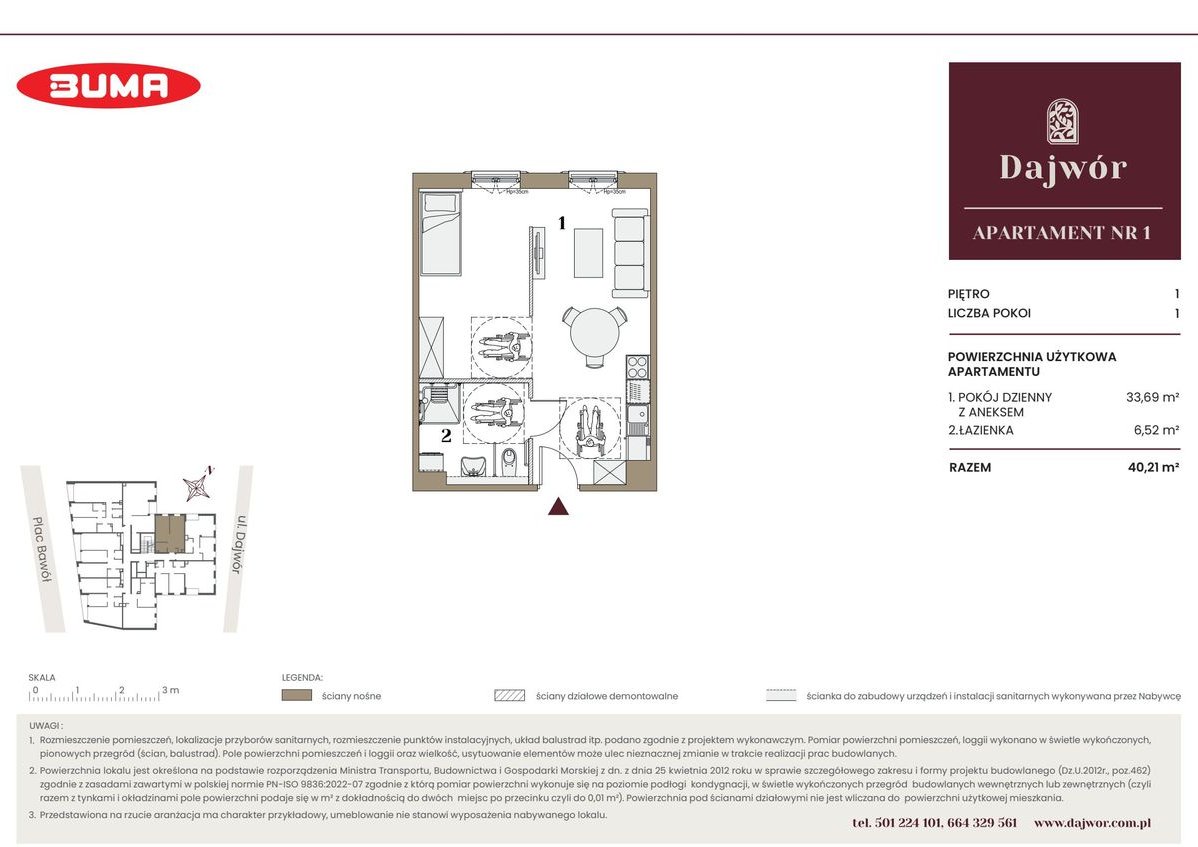 2-pokojowe mieszkanie 40m2 Bez Pośredników