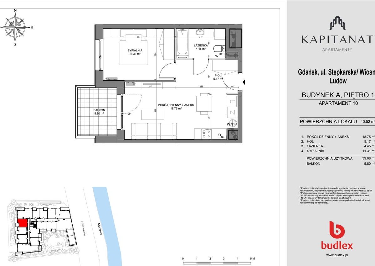 2-pokojowe mieszkanie 39m2 + balkon