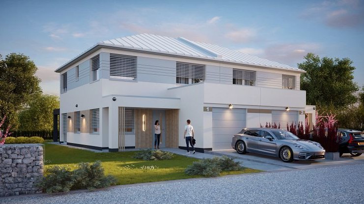 Nowoczesny, energooszczędny dom w Baninie, o pow