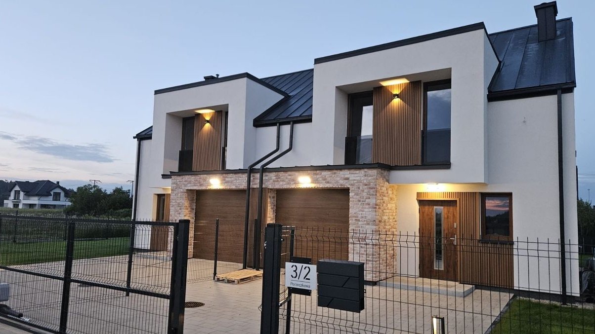 Dom duża działka, połówka bliźniaka, Zaborówek ul. Porzeczkowa etap 2.