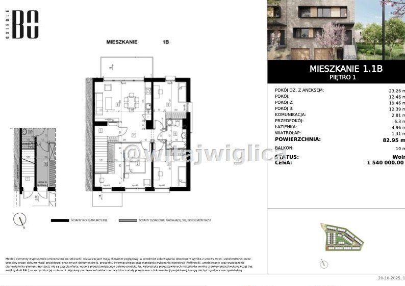 Twój apartament z klasą.Garaż.Osiedle BO