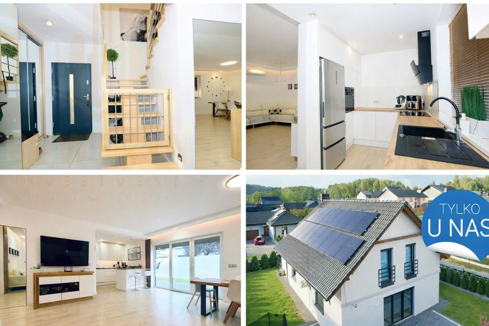 Nowocześnie urządzony DOM z garażem, ogrodem