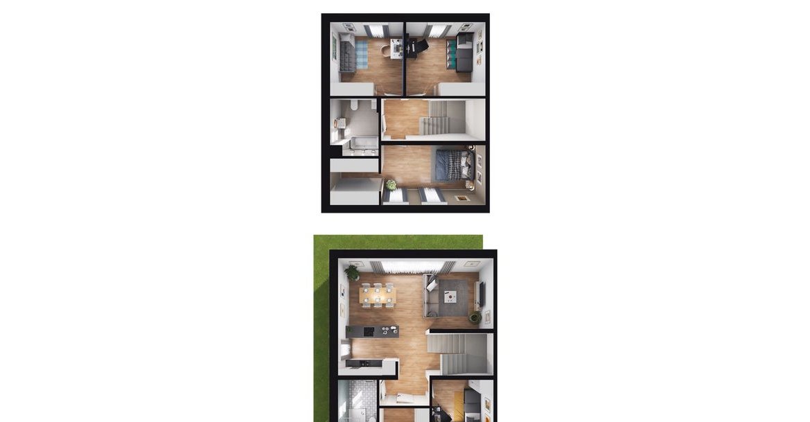 5-pokojowy dom 102m2 + ogródek Bezpośrednio