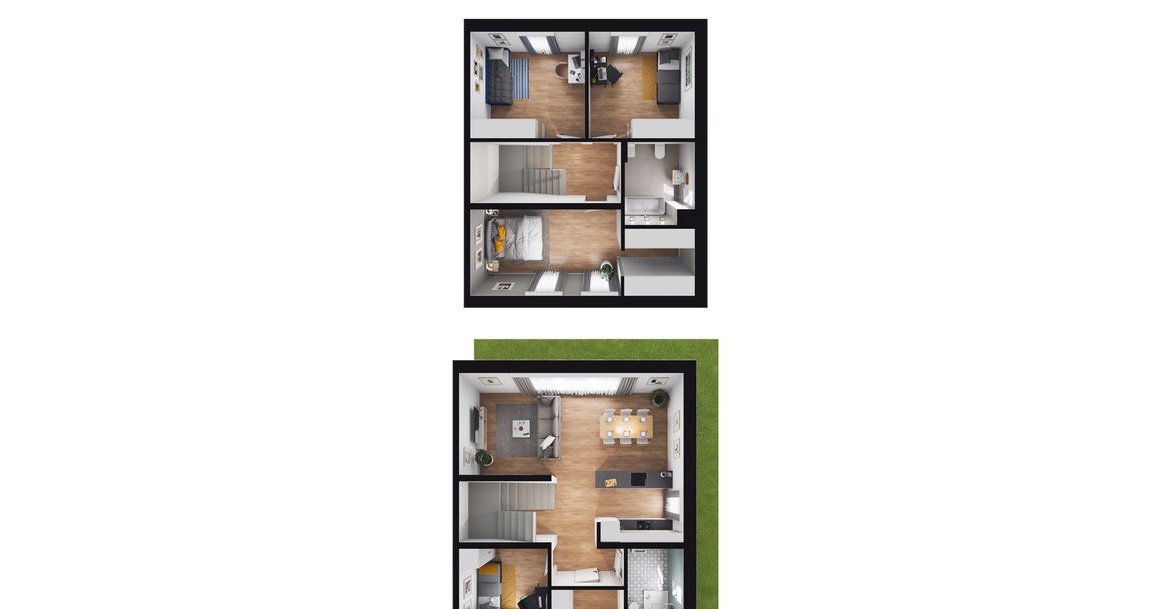 5-pokojowy dom 102m2 + ogródek Bezpośrednio