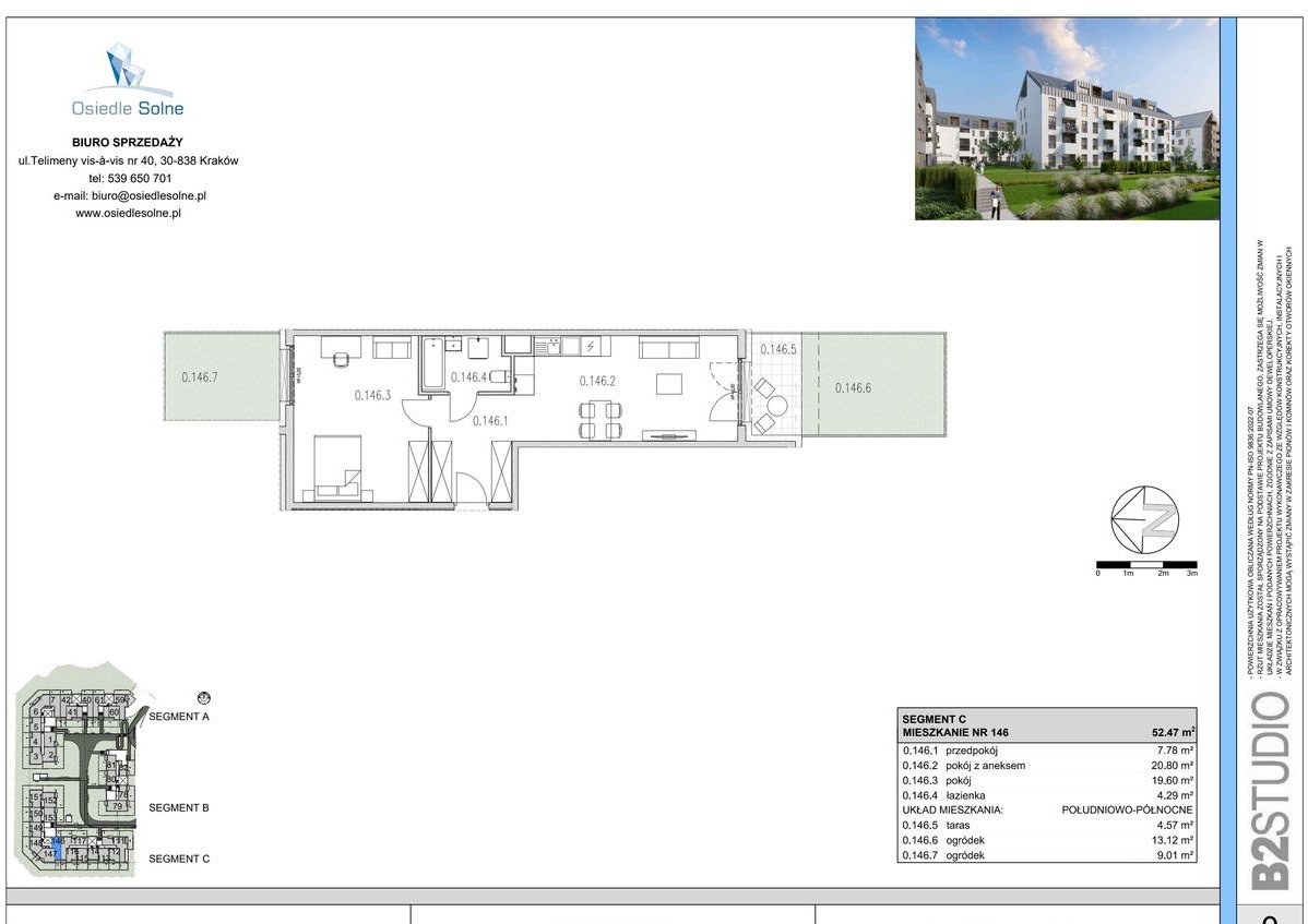 2-pokojowe mieszkanie 52m2 Bezpośrednio