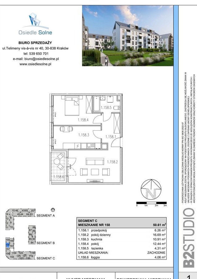 3-pokojowe mieszkanie 50m2 Bez Pośredników