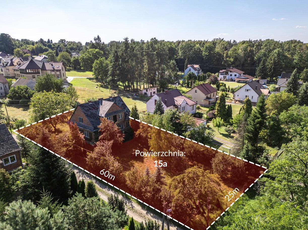 Dom wolnostojący 180m2 na działce 15a, 350m od stacji PKP Szarów