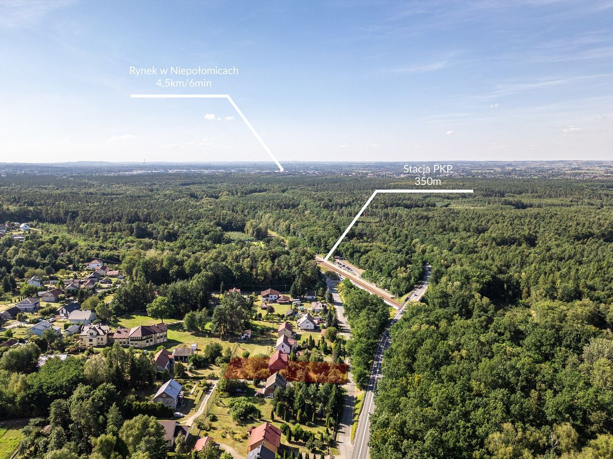 Dom wolnostojący 180m2 na działce 15a, 350m od stacji PKP Szarów