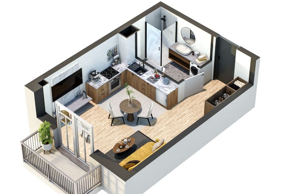 Willa Przy Parku | kawalerka | 2_A