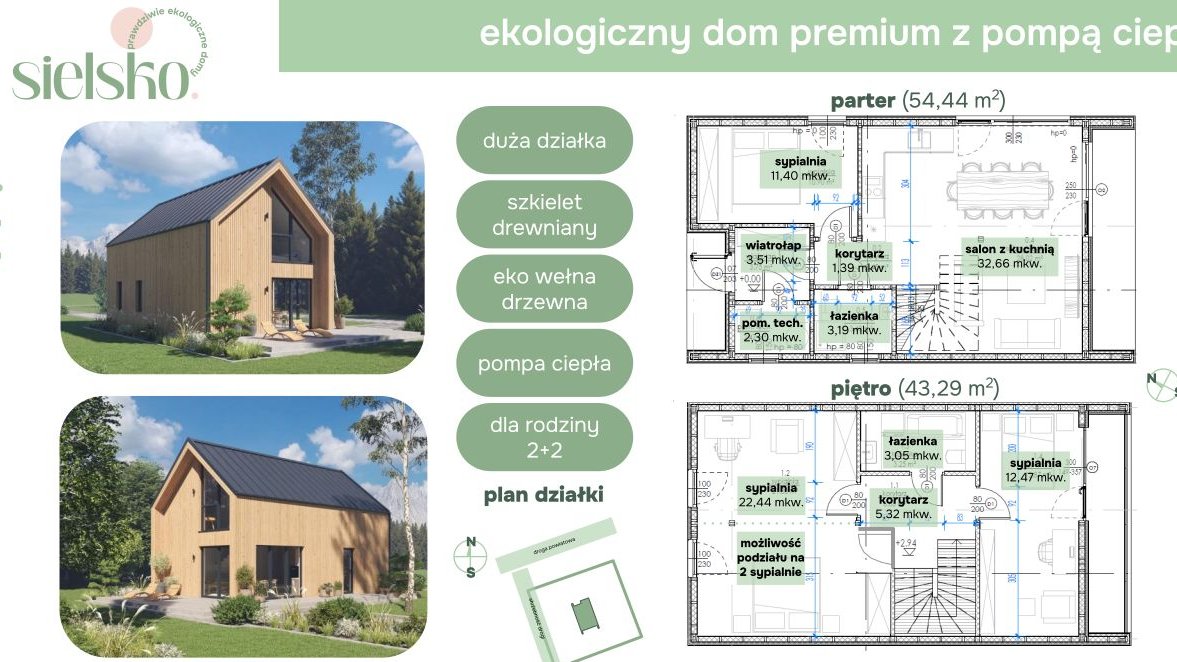 BEZPOŚREDNIO nowoczesna stodoła premium 98m2 z pompą ciepła