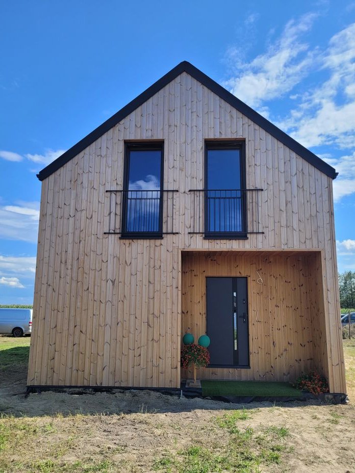 BEZPOŚREDNIO nowoczesna stodoła premium 98m2 z pompą ciepła