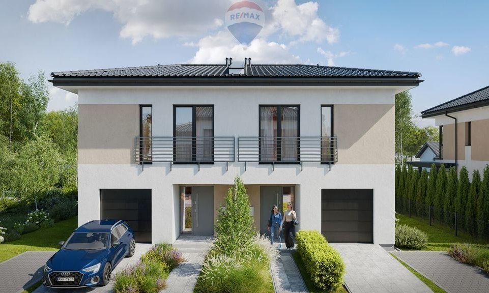 Nowoczesny dom bliźniak 2_2B w Łazach bez Pcc